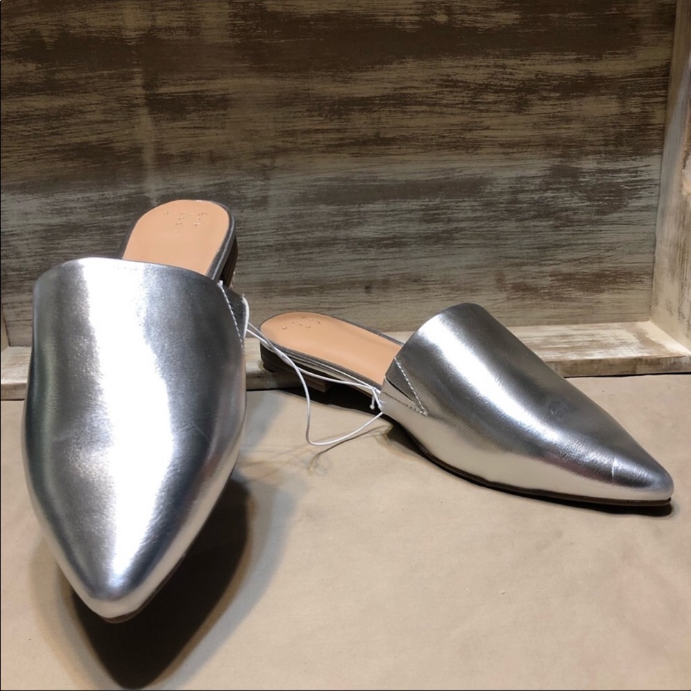 Snazzy Women’s Silver Junebug Mules, NWT’s